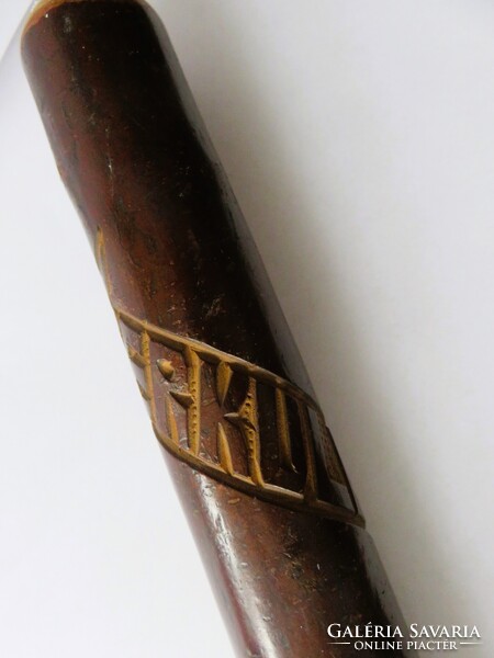 Monarchiás Herkulesfürdő.Herkulesbad Faragott Cseresznyefa Hatalmas Souvenir Szipka