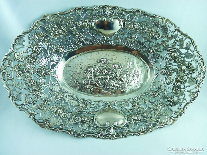 Dreamy, antique, silver offering, german, ca. 1890 !!!