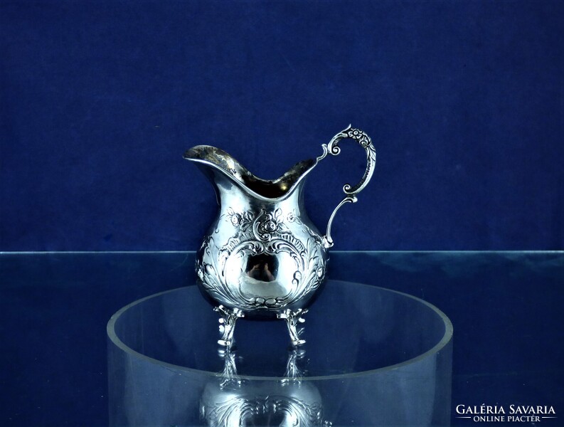 Charming, antique, silver cream pourer, German, ca. 1890!!!