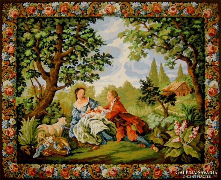 Francois Boucher: A vidéki élet varázsa c. falikárpit