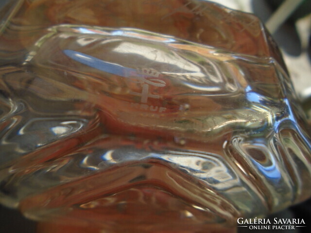 Gyönyörű, vintage  SKRUF Royal Krona 100% ólomkristály üvegváza Lars Hellstentől.