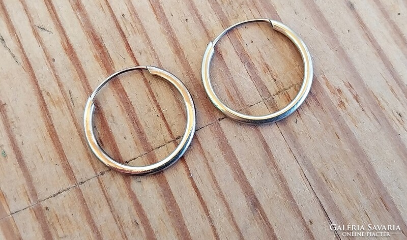 9 karátos sárga arany karika fülbevaló