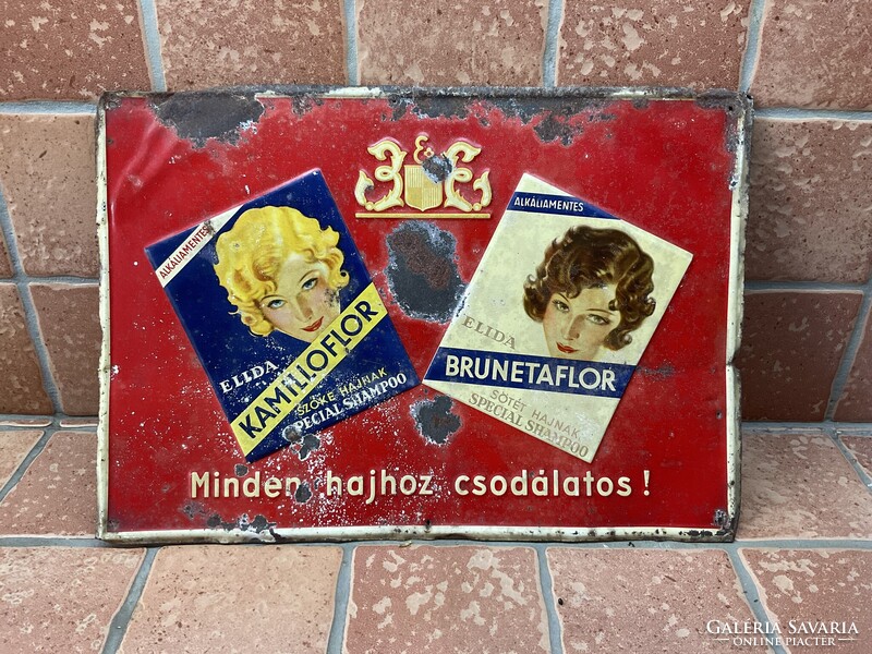 Reklám ,reklámtábla ,lemeztábla 1920-as évek. Ritka.
