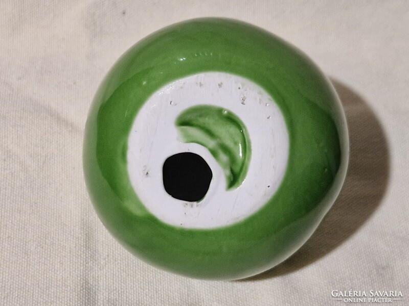 Mázas kerámia alma figura hibátlan állapotban 9 cm. magas