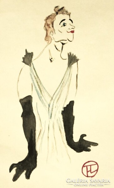 HENRI TOULOUSE LAUTREC - tanulmányrajz