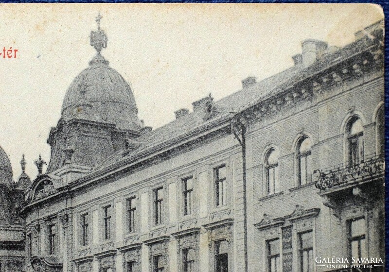Kolozsvár - Mátyás király - tér (Erdélyi Bank, Generali Biztosító)  képeslap  1908