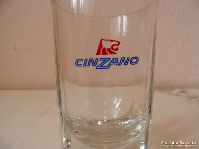 CINZANO üveg pohár ( 6 db.)