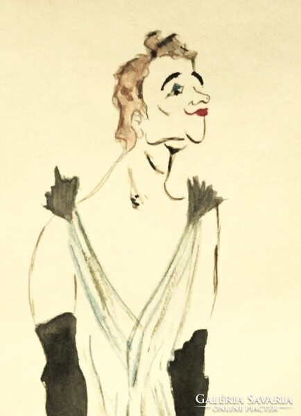 HENRI TOULOUSE LAUTREC - tanulmányrajz