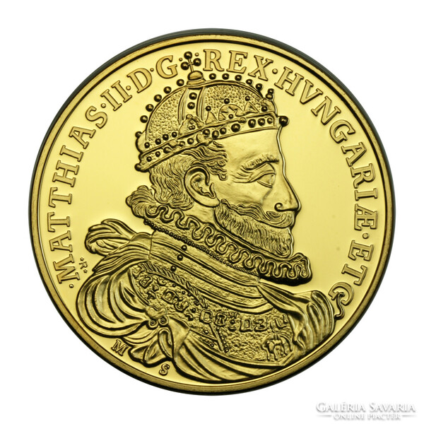 Magyar Aranyóriások sorozat II. Mátyás 6 Aranydukát 1608 UV