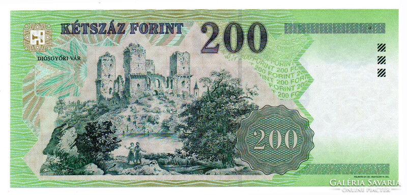 200 Forint Bankjegy 2005 FB UNC