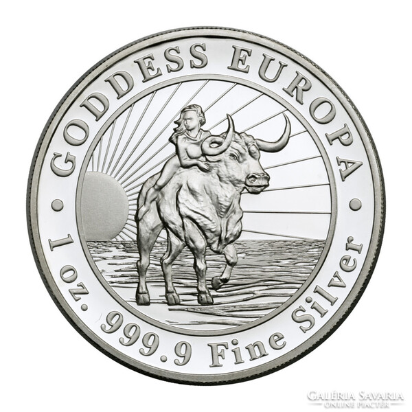 Tokelau 5 Dollár 2022 PP 1 UNCIA színezüst Ag999 Goddess Europa