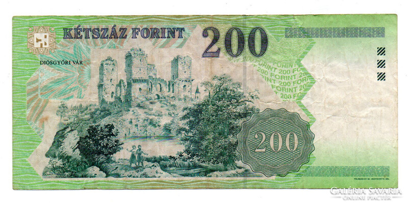 200 Forint Bankjegy 2001 FC VF