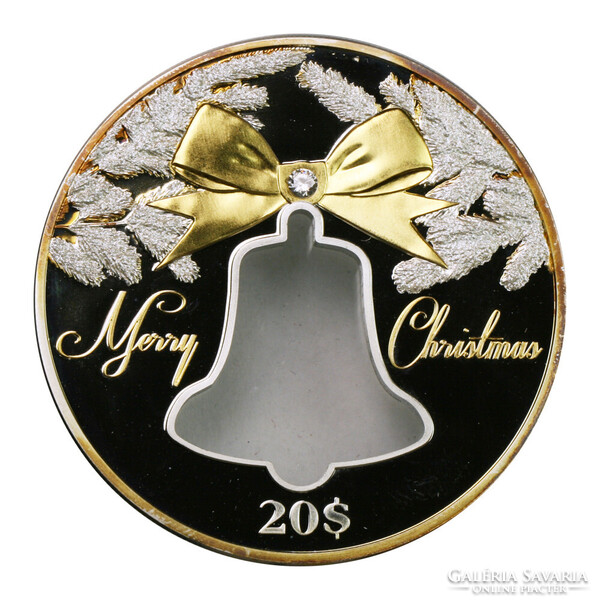 Kiribati 20 Dollár 2013 Christmas Bell 2 UNCIA ezüst érem szett