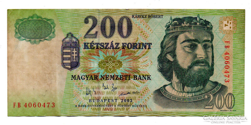 200 Forint Bankjegy 2003 FB F