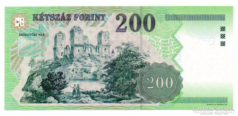 200 Forint Bankjegy 1998 FA UNC