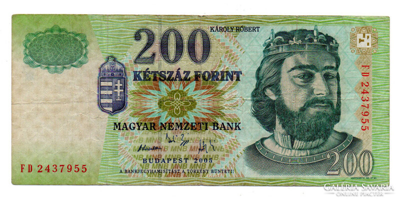 200 Forint Bankjegy 2005 FD F
