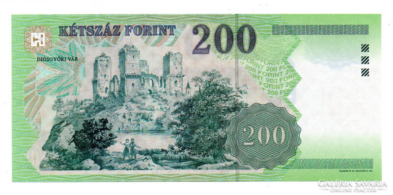 200 Forint Bankjegy 2002 FC gEF-aUNC