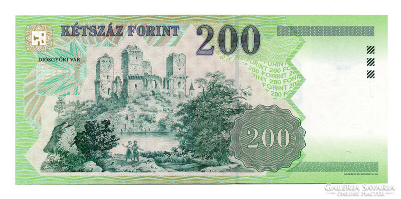 200 Forint Bankjegy 1998 FD UNC