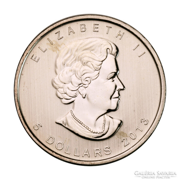 Kanada 5 Dollár 2013 1 UNCIA színezüst Maple Leaf