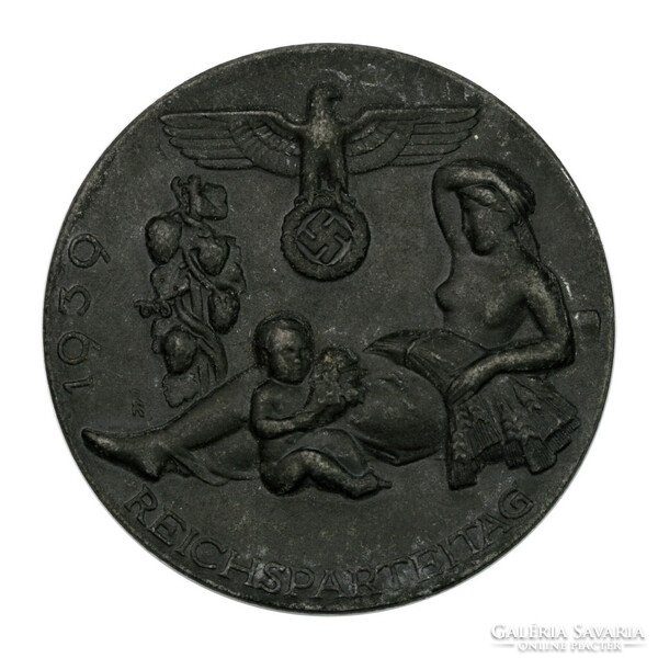 Német NSDAP Náci Párt Reichsparteitag 1939 kitűző jelvény