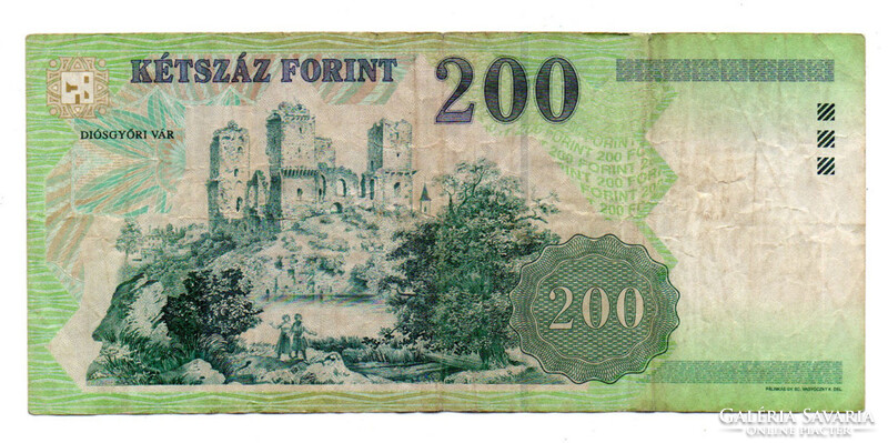 200 Forint Bankjegy 2007 FA F