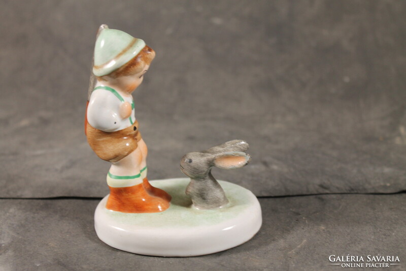 Jelzett porcelán vadász nyúllal 290