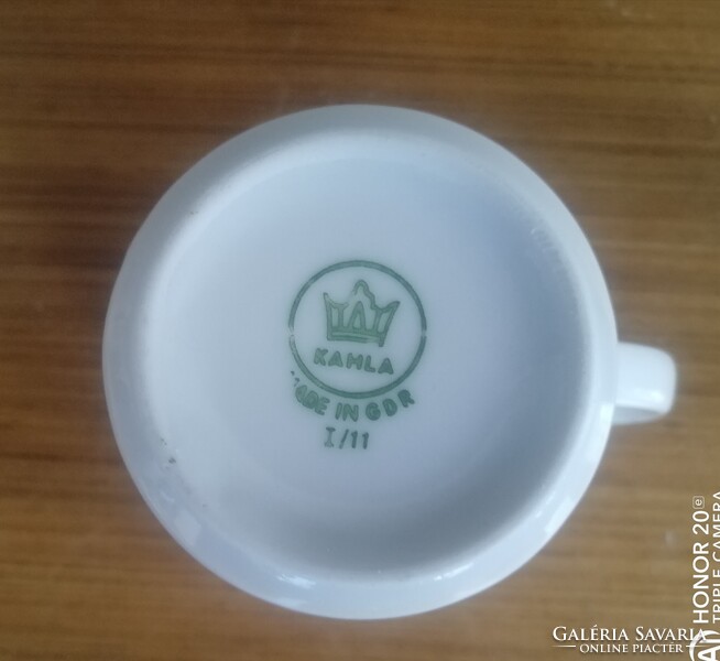 Kahla bögre, csésze,  lapostányér _ Made in GDR