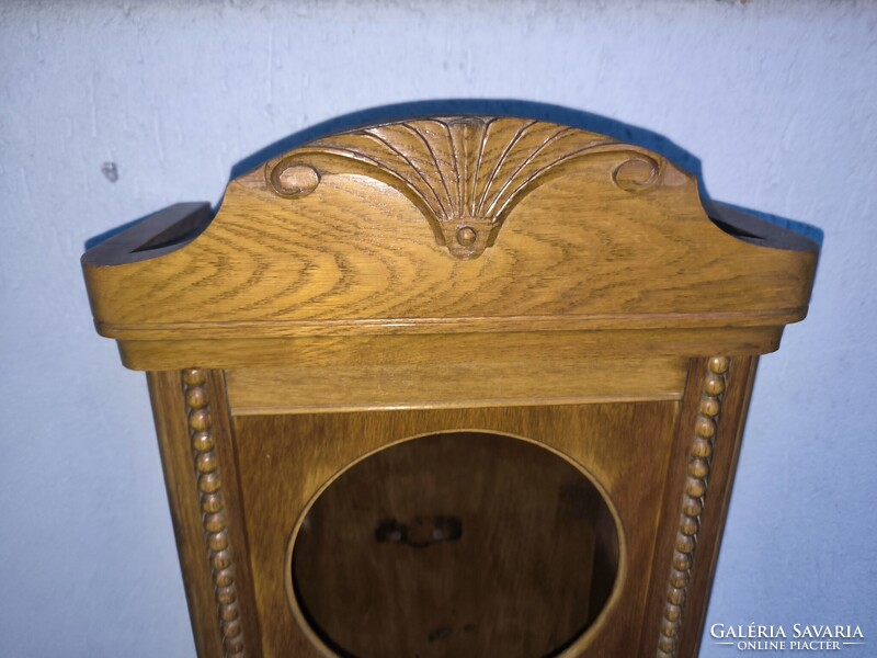 Antik szecessziós Art Deco fali vitrin kulcsos szekrény fali óra doboz csiszolt üveg hàzi àldàs tart