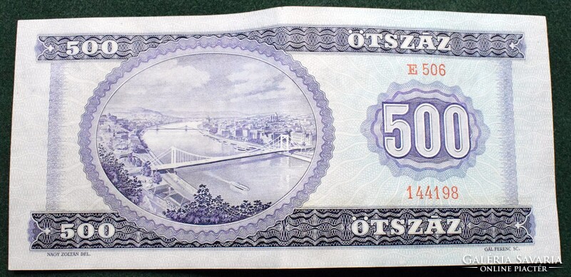 Ötszáz Forint 1969 június 30. , szép állapot , régi magyar papír pénz , 500