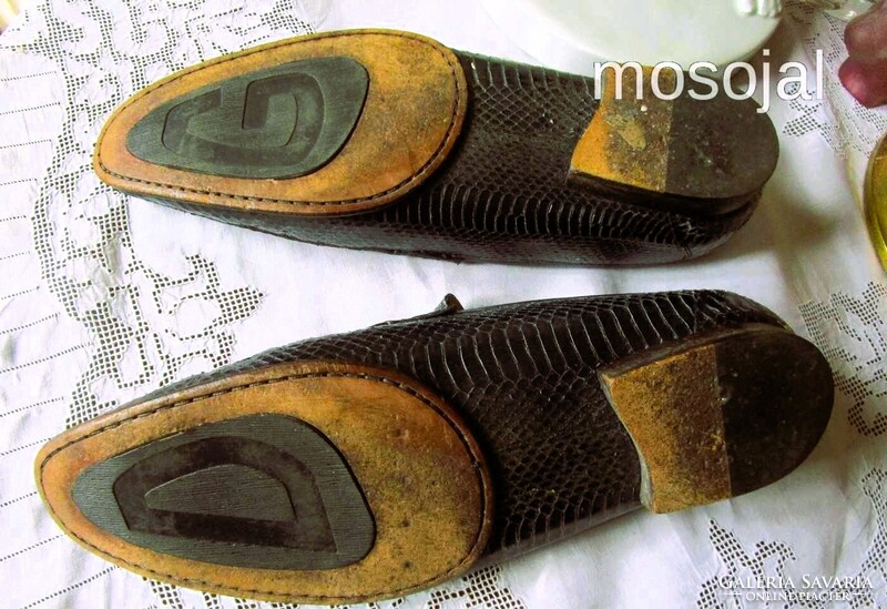DOLCE & GABBANA RÁMÁN KÉZZEL VART KROKODILBŐR KROKODIL SORSZÁMOZOTT LUXUS BŐR FÉRFI CIPŐ M 9 1/2 44