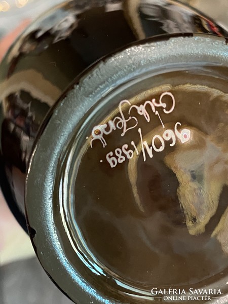 Zsolnay többtüzű eozin váza