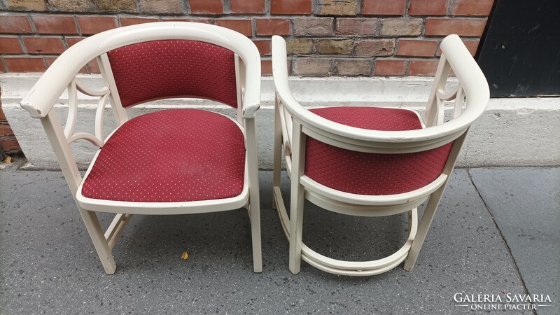 Bécsi szecesszó, kávézó fotelek, karosszékek, Josef Hoffmann style