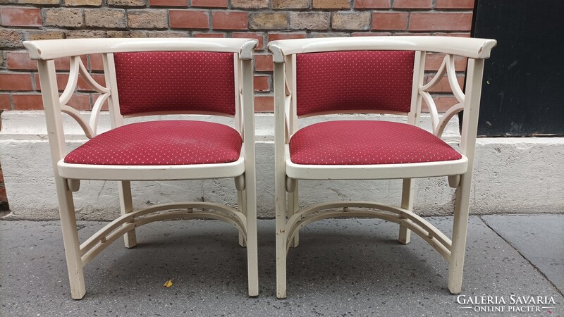 Bécsi szecesszó, kávézó fotelek, karosszékek, Josef Hoffmann style