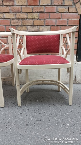 Bécsi szecesszó, kávézó fotelek, karosszékek, Josef Hoffmann style