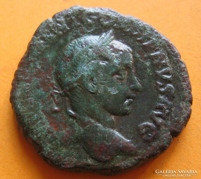 Gordianus III Provinciális Bronz Sestertius Viminacium eredeti zöld patinával  19,7 gr/ 24 mm (L15)