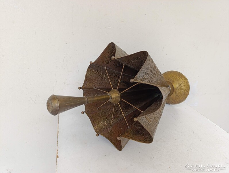 Antik esernyőtartó esernyő alakú domborított sárgaréz sétapálca sétabot tartó 927 3098