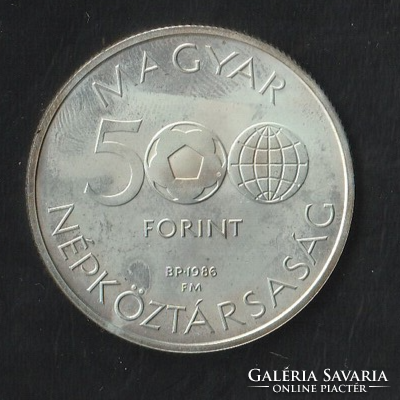 500 Forint 1986 Labdarugó világbajnokság 1986 Proof