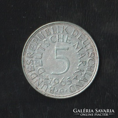 5 Deutsche Mark 1965 Bundesrepublik Deutschland