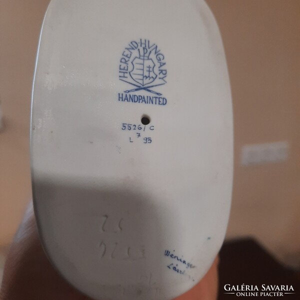 Mesterfestős Herendi Hadik Huszár porcelán figura. 1. Oszt.