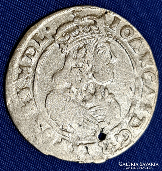 Ezüst 6 garas 1665.  Johann Casimir, Lengyelország (15)