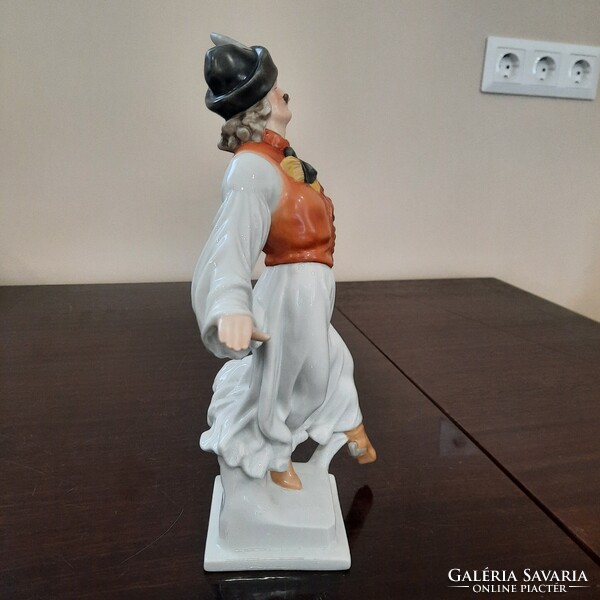 Herendi porcelán Táncoló Juhász, Betyár, Paraszt figura 1. Oszt.