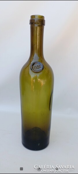 Antik huta 0,5 l-es borosüveg 19sz vége