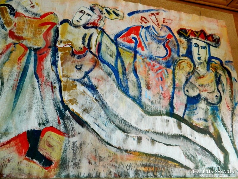 BURAI ISTVÁN (1951-2017) - Négy évszak -160x250cm