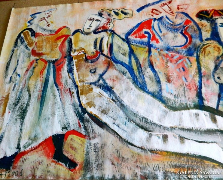 BURAI ISTVÁN (1951-2017) - Négy évszak -160x250cm