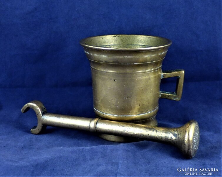 RITKA, KORABELI EMPIRE, BRONZ MOZSÁR, CA. 1820!!!