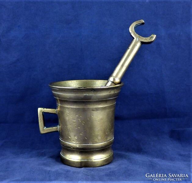 RITKA, KORABELI EMPIRE, BRONZ MOZSÁR, CA. 1820!!!