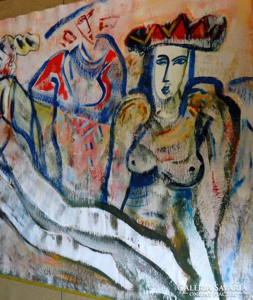 BURAI ISTVÁN (1951-2017) - Négy évszak -160x250cm