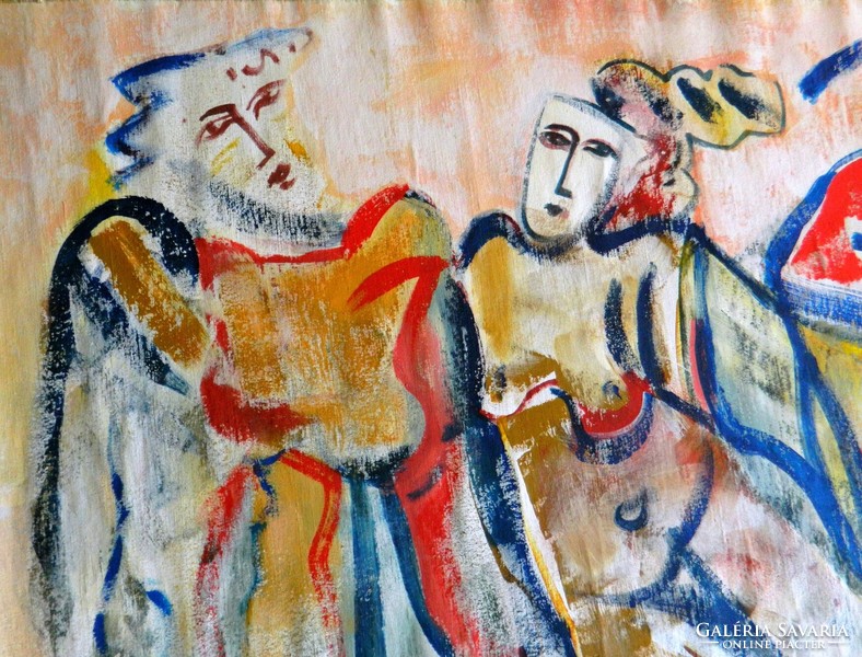 BURAI ISTVÁN (1951-2017) - Négy évszak -160x250cm