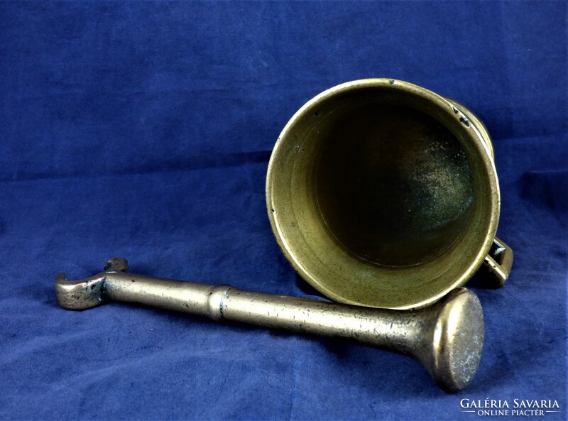 RITKA, KORABELI EMPIRE, BRONZ MOZSÁR, CA. 1820!!!