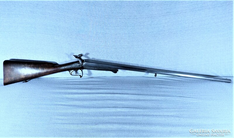 GYÖNYÖRŰ, ANTIK, DUPLACSÖVŰ LEFAUCHEUX PUSKA, PÁRIZS, CA. 1860!!!